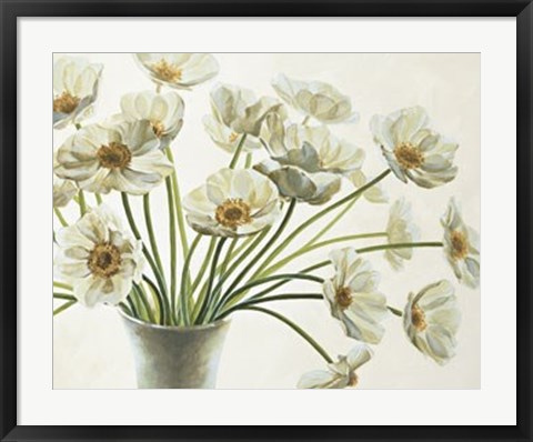 Framed Bouquet Di Anemoni Print