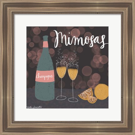 Framed Mimosas Print