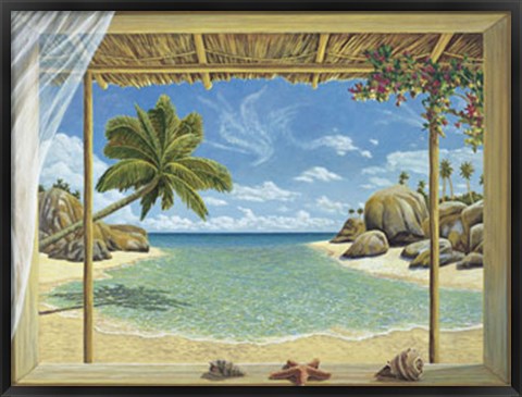 Framed Seychelles View Print