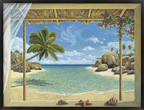 Framed Seychelles View Print