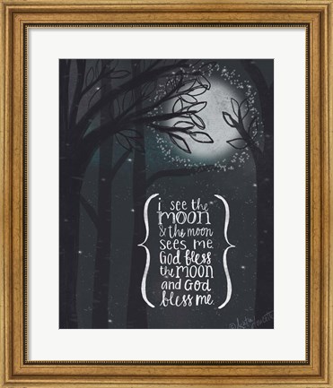 Framed I See the Moon Print