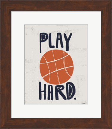 Framed Basketball Print