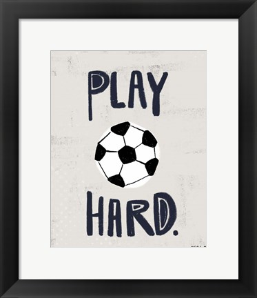 Framed Soccer Print