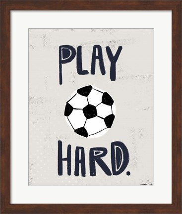 Framed Soccer Print