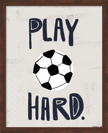 Framed Soccer Print