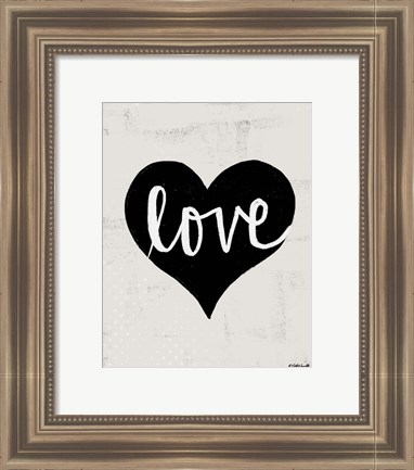 Framed Love Heart Print