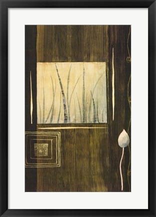 Framed Pensee Decorative II Print