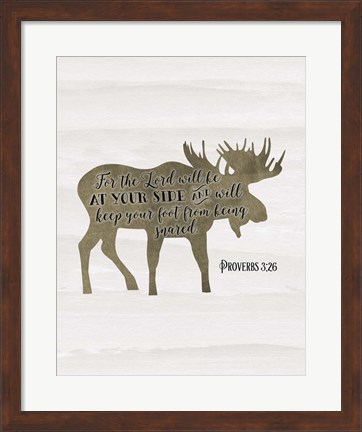 Framed Proverbs 3-26 Print