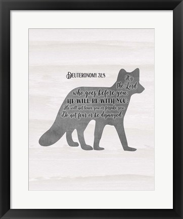 Framed Deuteronomy 31-8 Print