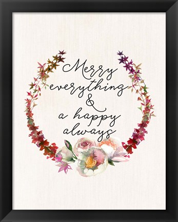 Framed Merry Everything Print