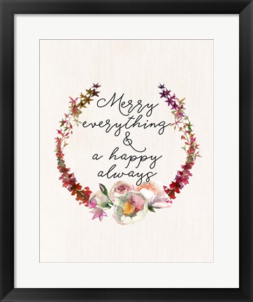 Framed Merry Everything Print