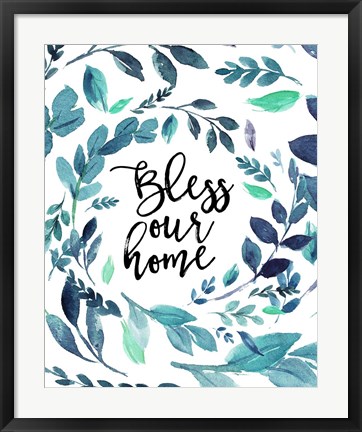 Framed Bless Our Home Print