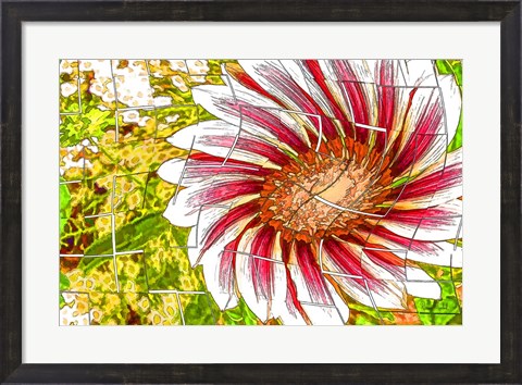 Framed Floral Twist Print