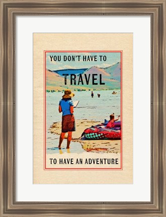 Framed Travel in a Book Print