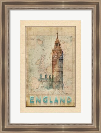 Framed Travel England Print