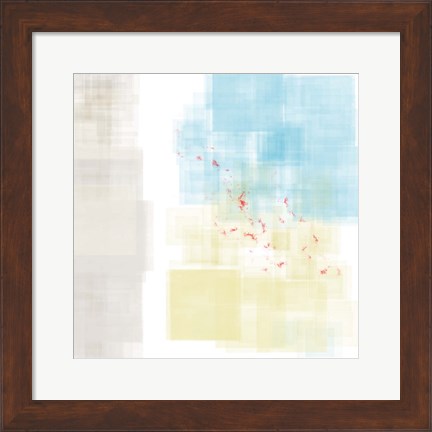 Framed Abstract Splatter I Print