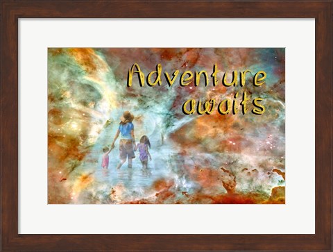 Framed Adventure Awaits Print