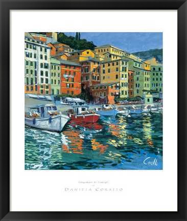 Framed Lungomare di Camogli Print