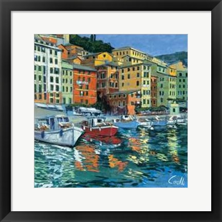 Framed Lungomare di Camogli Print