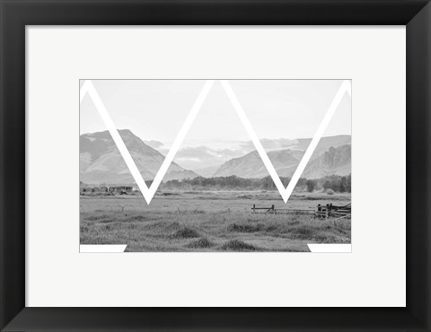 Framed Cattle Country Print