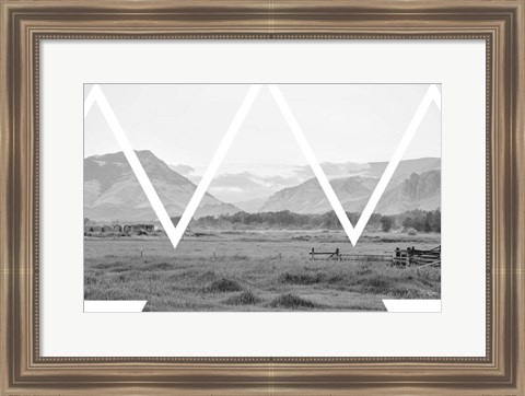 Framed Cattle Country Print