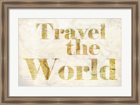 Framed Travel the World Print