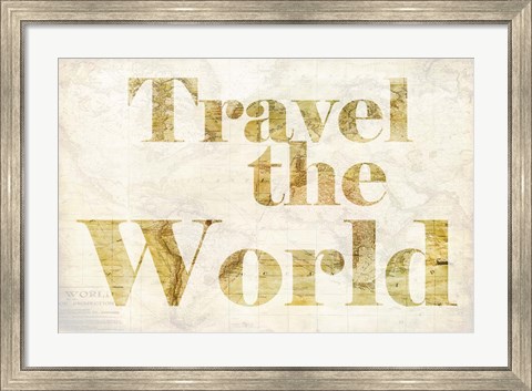 Framed Travel the World Print
