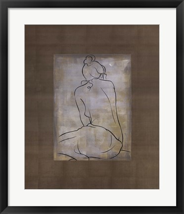 Framed D. Bennion - Femme Assise II Size 19.75x23.75 Print