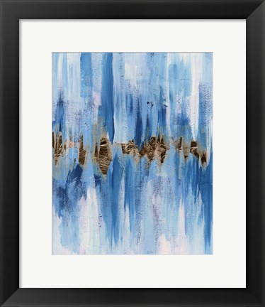 Framed Abstract Blue II Print