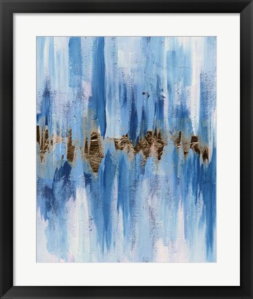 Framed Abstract Blue II Print