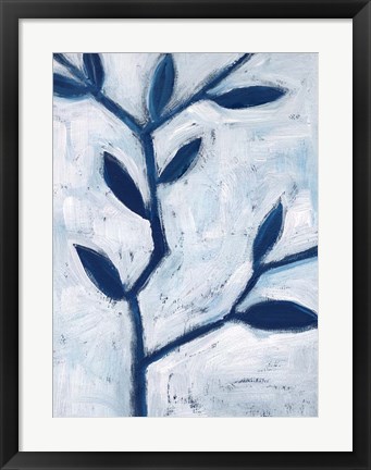 Framed Blue and White II Print