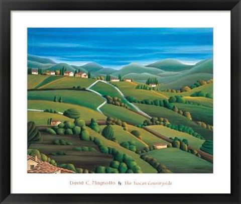 Framed Tuscan Countryside Print