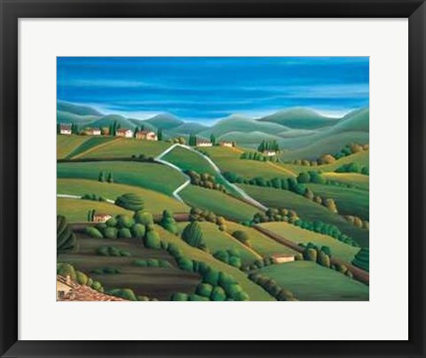 Framed Tuscan Countryside Print