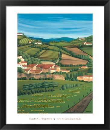 Framed View to the Chianti Hills Print