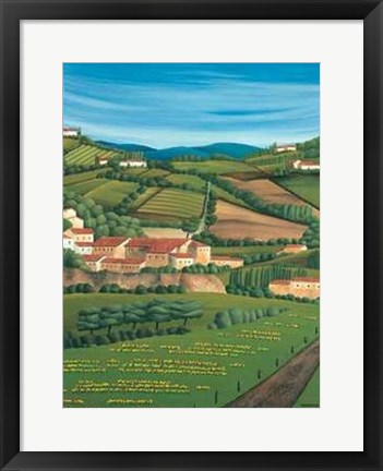 Framed View to the Chianti Hills Print