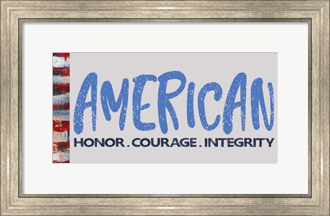 Framed American Honor Print