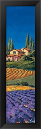 Framed Casale Fra I Cipressi Print