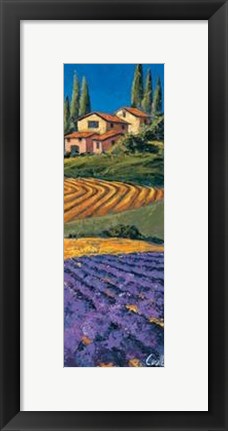 Framed Casale Fra I Cipressi Print