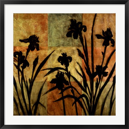 Framed Iris Silhouette II Print