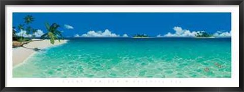 Framed Elena Panizza - Serenity Bay Size 54.5x19.25 Print