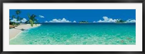 Framed Elena Panizza - Serenity Bay Size 54.5x19.25 Print