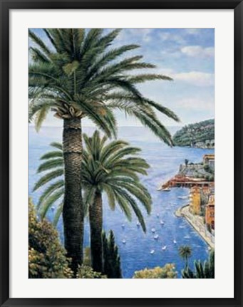 Framed Cote d&#39;Azur Print