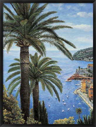 Framed Cote d&#39;Azur Print