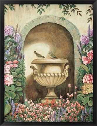 Framed Garden Alcove II Print