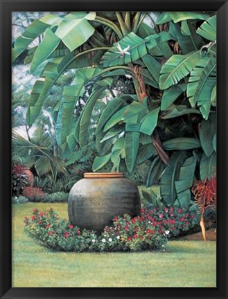 Framed Tropical Garden I Print