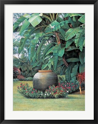 Framed Tropical Garden I Print