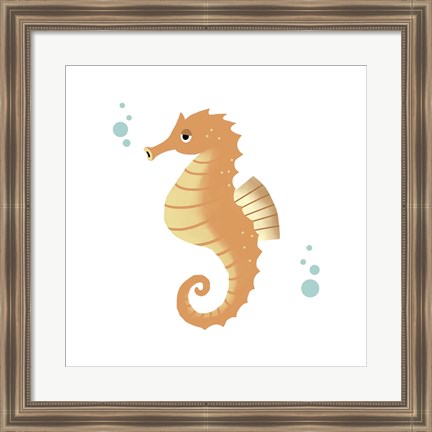 Framed Sea Creatures - Seahorse Print