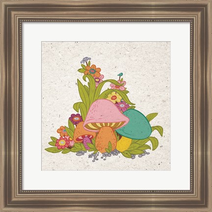 Framed Bold Mushroom Print