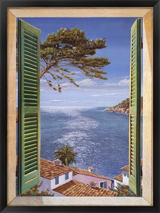 Framed Finestra Sul Golfo Print