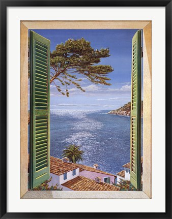 Framed Finestra Sul Golfo Print